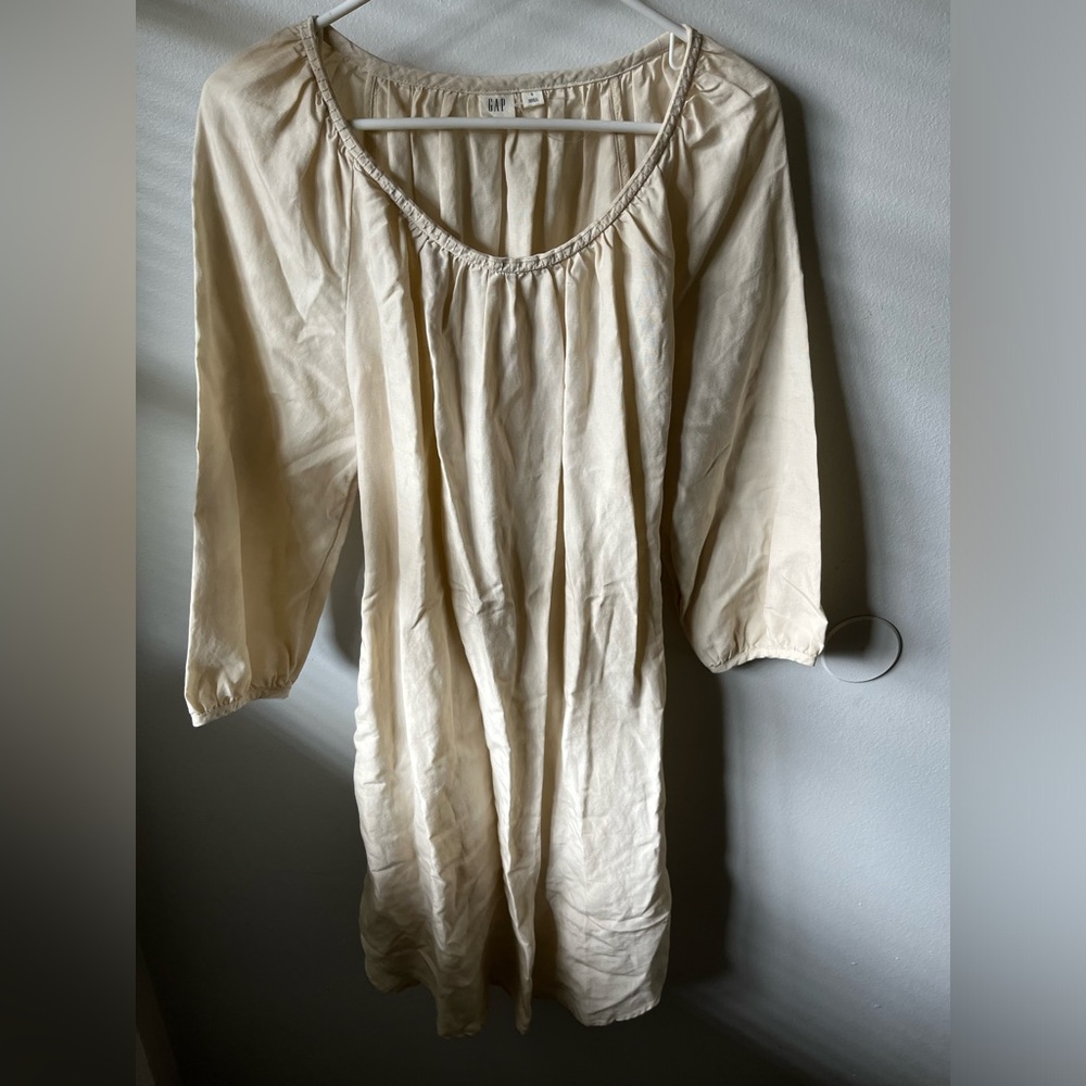 Beige Gap Wrap Dress-SIZE SMALL